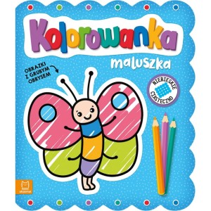 Kolorowanka maluszka. Obrazki z grubym obrysem - Motylek, Aksjomat