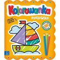 kolorowanka maluszka z grubym obrysem pojazdy