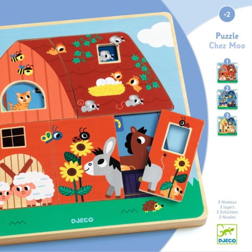 Djeco puzzle drewniane gospodarstwo