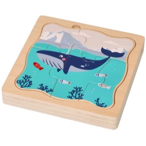 Układanka warstwowa Zwierzęta Arktyczne, Adam Toys