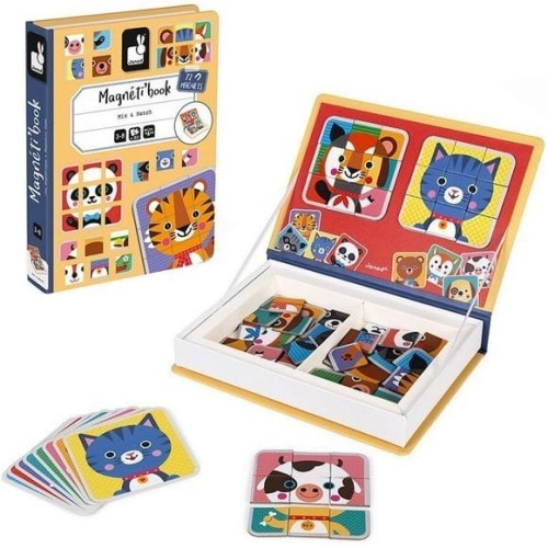 Janod magnetibook puzzle Zwierzątka