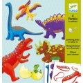 djeco zestaw ruchome postacie dinozaury