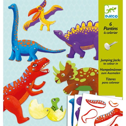djeco zestaw ruchome postacie dinozaury