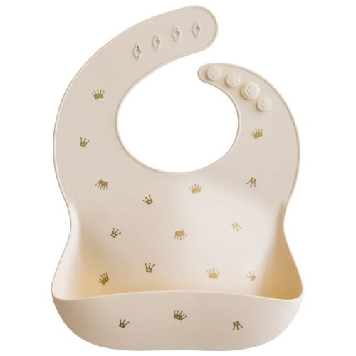 mushie śliniak silikonowy crowns