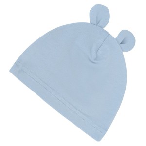 Bambusowa czapeczka niemowlęca z uszami 3-12m Baby Blue, Samiboo