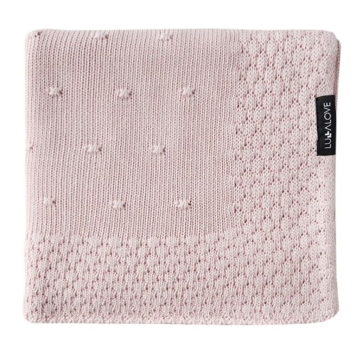 kocyk popcorn różowy