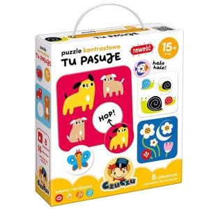 Puzzle kontrastowe Tu pasuje, CzuCzu