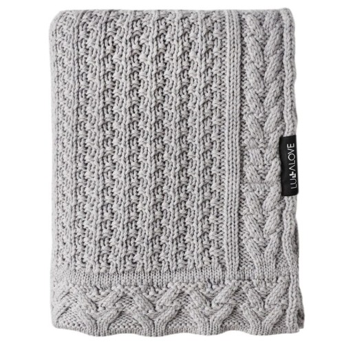 Lullalove kocyk ciasteczko szare