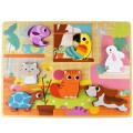 tooky toy drewniana układanka zwierzęta domowe