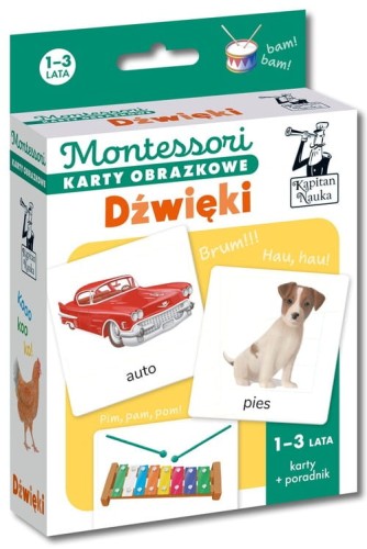 kapitan nauka montessori karty dźwięki