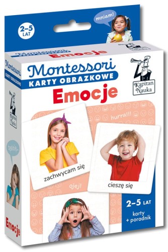 karty obrazkowe montessori emocje