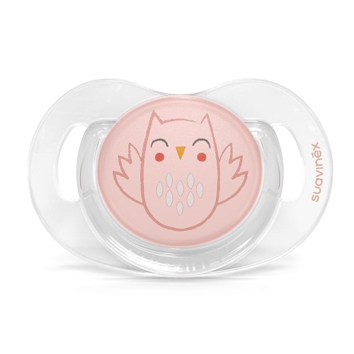 suavinex smoczek bonhomia sx pro sowa różowa 0-6