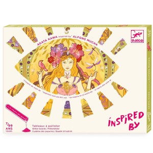 Zestaw artystyczny z brokatem - Inspiracje Boginie, Djeco