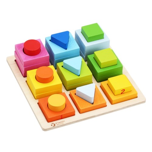 classic world drewniana układanka geometryczna