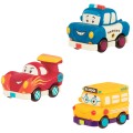 zestaw autek z wyścigówką b.toys