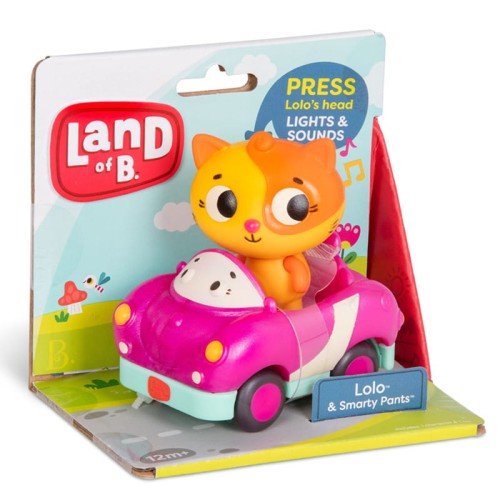 b.toys autko wyścigówka z kotkiem
