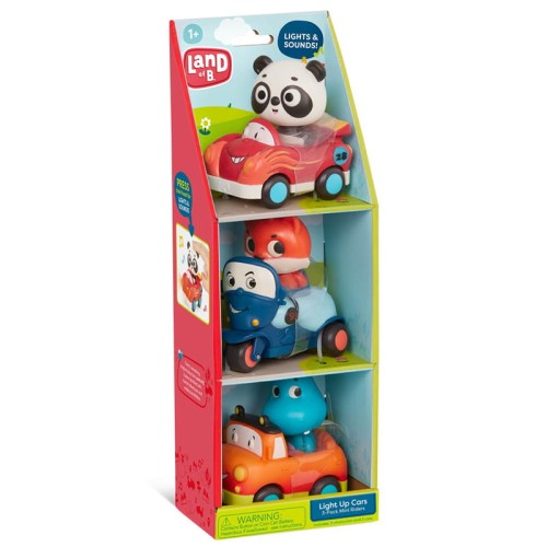 b.toys zestaw autek sensorycznych z liskiem