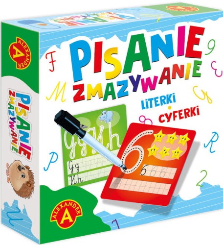 pisanie zmazywanie cyferki i literki