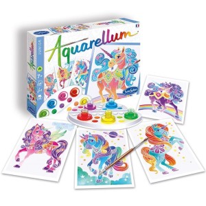 Zestaw do malowania Aquarellum Junior - Jednorożce, SentoSphere