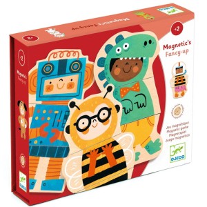 Magnetyczne drewniane Puzzle Kostiumy, Djeco
