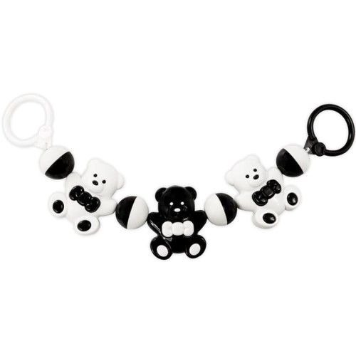 kontrastowa zawieszka do wózka misie