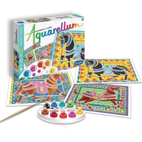 aquarellum konie
