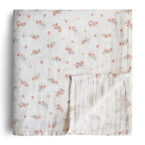 mushie otulacz pink flower