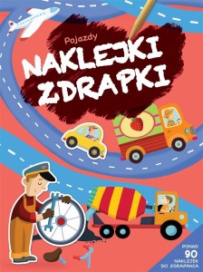 Naklejki zdrapki - Pojazdy - ponad 90 naklejek do zdrapania i naklejania