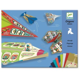 Zestaw artystyczny Origami Samoloty, Djeco