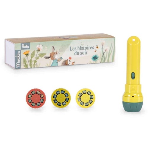 Moulin roty projektor do bajek trzy małe króliki