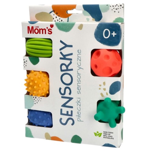 mom's care piłeczki sensoryczne pastelowe