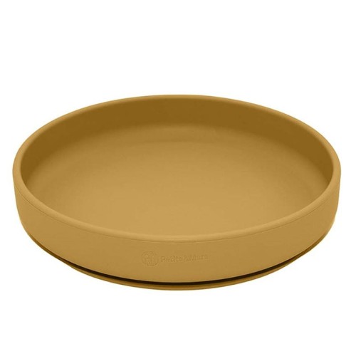 petite and mars talerzyk z przyssawką ochre