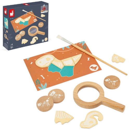 Janod układanka wykopaliska dinozaury