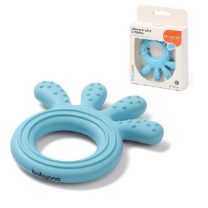 Gryzak silikonowy niebieski Octopus, Babyono