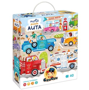 Puzzle moto Auta 3+, Czuczu