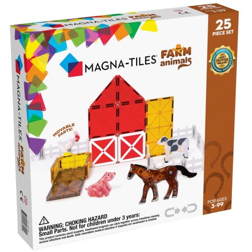 Magna-Tiles klocki magnetyczne farm animals