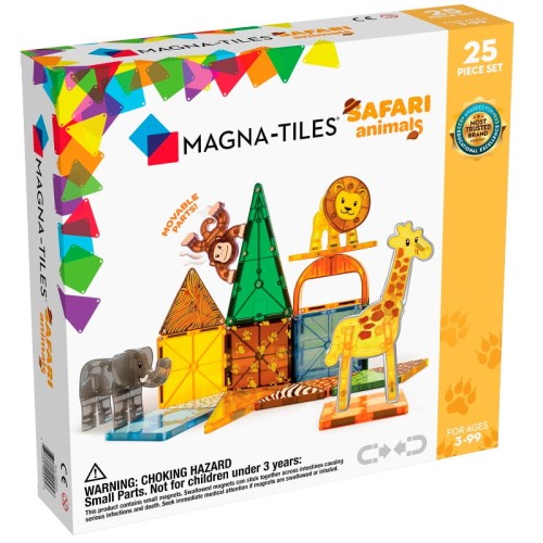 Magna-Tiles klocki magnetyczne safari animals
