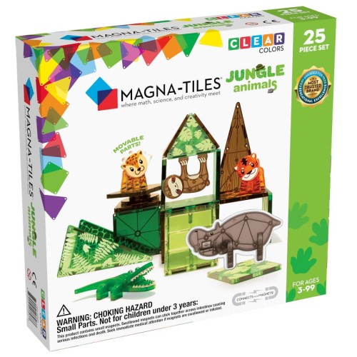 Magna-Tiles klocki magnetyczne jungle animals