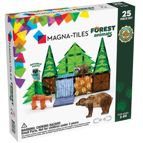 Magna-Tiles klocki magnetyczne forest animals