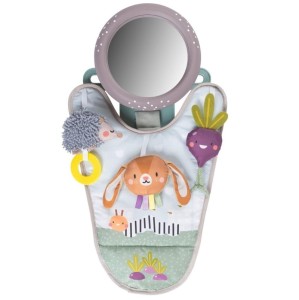 Panel z zabawkami i lusterkiem wstecznym do samochodu Urban Garden, Taf Toys