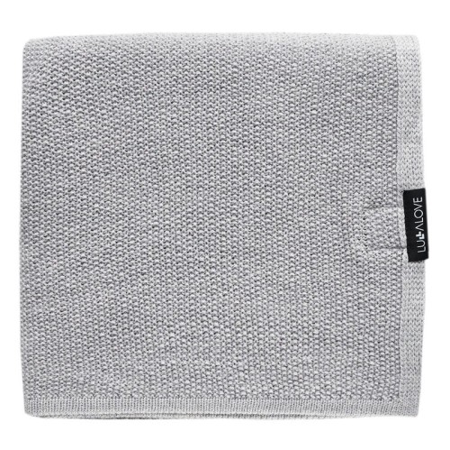lullalove kocyk-otulacz merino szary