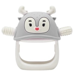 Smily mia gryzak silikonowy renifer light grey