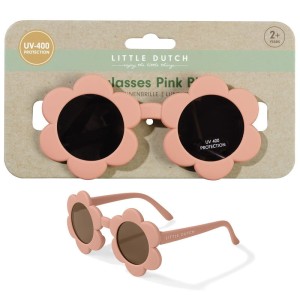 Okulary przeciwsłoneczne dla dzieci UV-400 Flowers Pink Blush 2-5 lat, Little Dutch