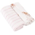 samiboo pieluszki muślinowe saint tropez pink