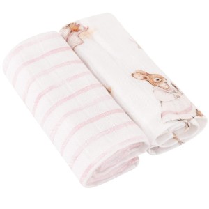 Zestaw bambusowych pieluszek PREMIUM Saint Tropez Pink S 50x50, Samiboo