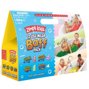 Zestaw magicznych proszków do kąpieli (4 rodzaje) Mega Baff Pack 3+, Zimpli Kids