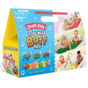 Zestaw magicznych proszków do kąpieli (6 rodzajów) Mega Baff Pack 3+, Zimpli Kids