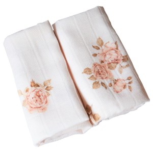 Zestaw bambusowych pieluszek PREMIUM Rose Garden S 50x50, Samiboo