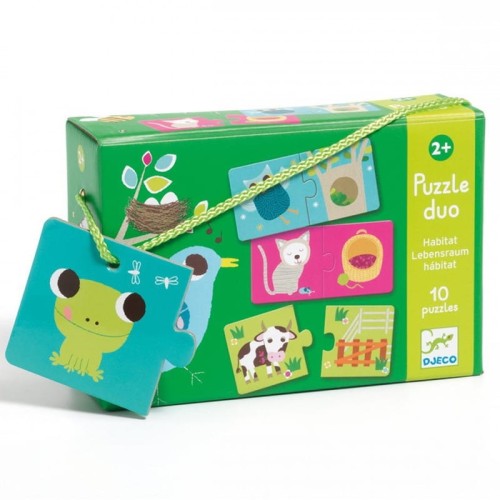 Djeco puzzle zwierzątka i ich domy