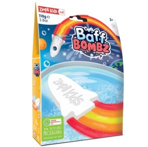 Rakieta do kąpieli zmieniająca kolor wody, Rainbow Baff Bombz 3+, Zimpli Kids